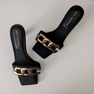 Good American Black Women's Sandals